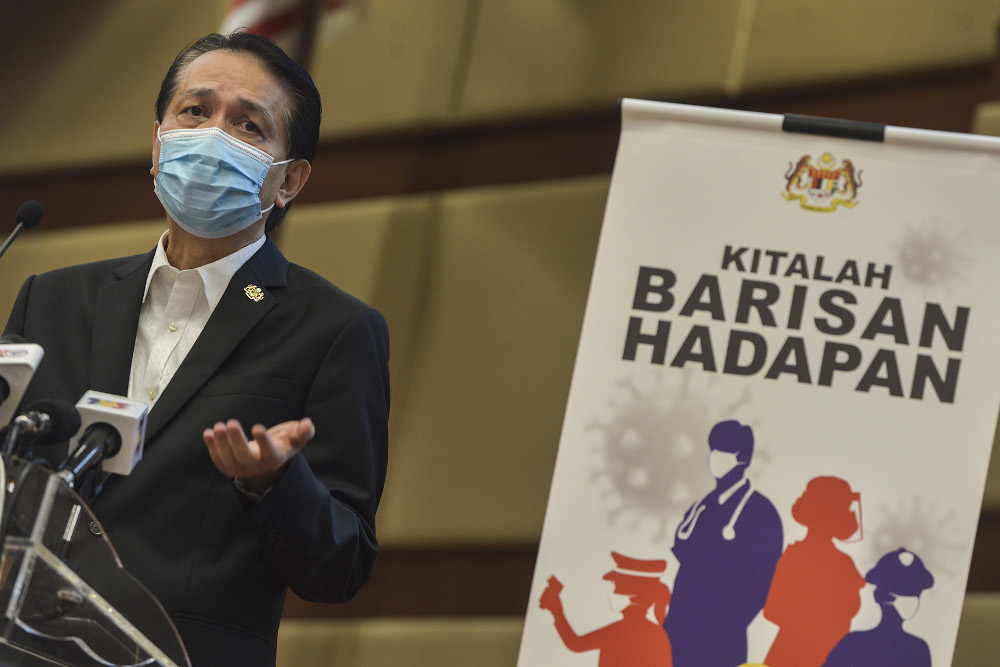 Health director-general Tan Sri Dr Noor Hisham Abdullah speaks during a press conference in Putrajaya on November 21, 2020. u00e2u20acu201d Picture by Miera Zulyana