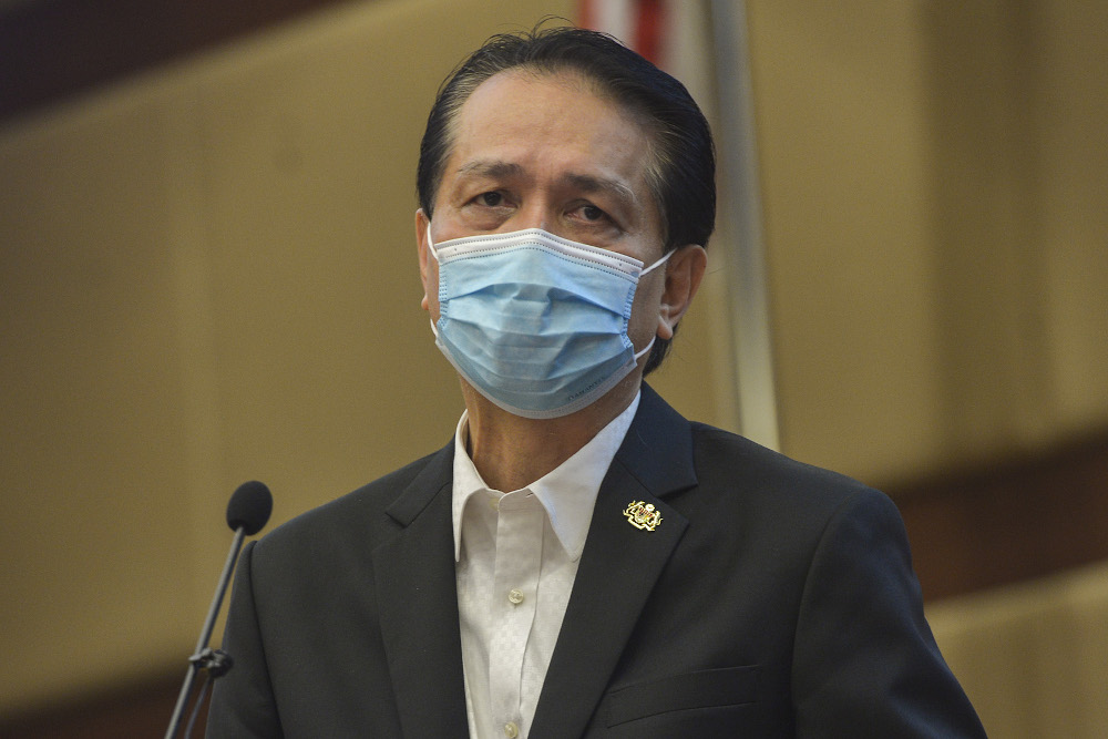 Health director-general Tan Sri Dr Noor Hisham Abdullah speaks during a press conference in Putrajaya on November 21, 2020. u00e2u20acu201d Picture by Miera Zulyana