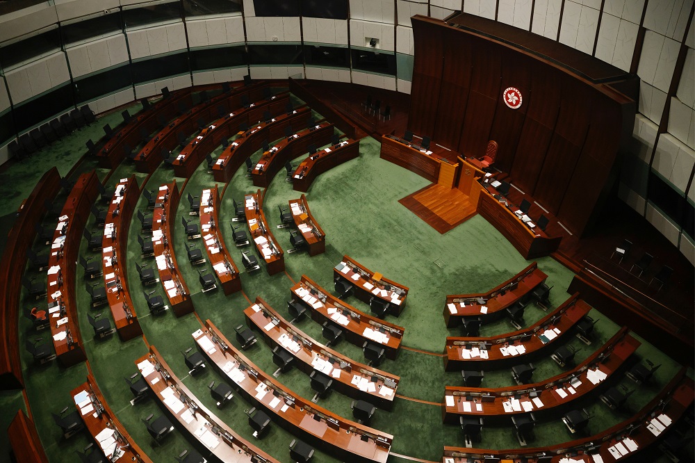 Hong Kongu00e2u20acu2122s Legislative Council chamber is seen after Alvin Yeung Ngok-kiu, Kwok Ka-ki, Kenneth Leung and Dennis Kwok were disqualified when Beijing passed a new dissent resolution in Hong Kong November 11, 2020. u00e2u20acu2022 Reuters pic