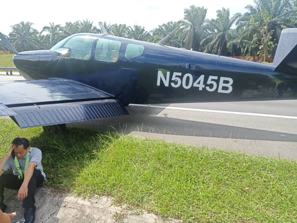 The Singaporean duo piloting the aircraft were reported to be in u00e2u20acu02dcstable conditionu00e2u20acu2122 after landing the aircraft on the North-South Expressway near Sedenak in Johor this morning. u00e2u20acu201d Picture via social media