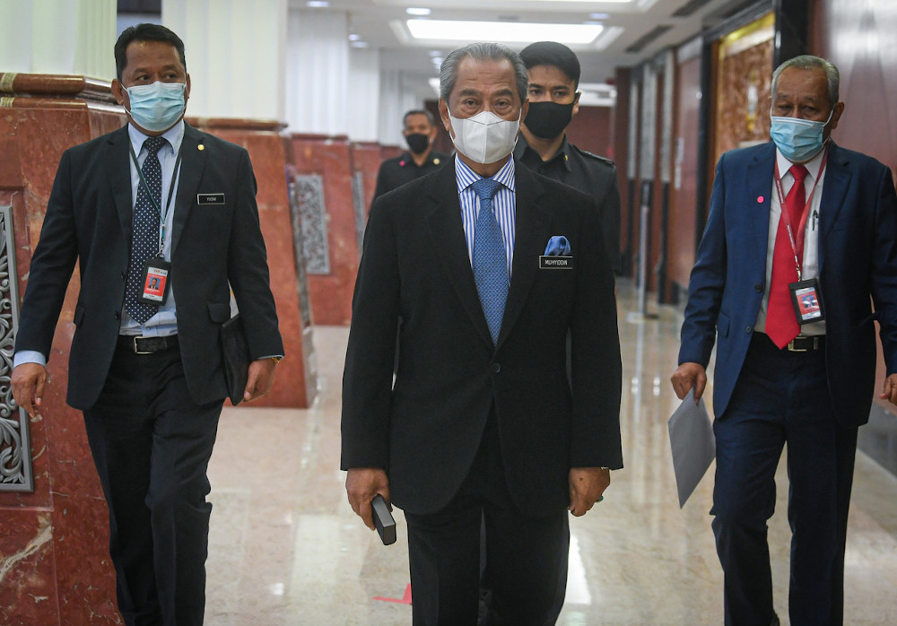 Prime Minister Tan Sri Muhyiddin Yassin attending the Third Meeting of the Third Term of the 14th Parliament in Kuala Lumpur, November 9, 2020. u00e2u20acu201d Bernama pic 