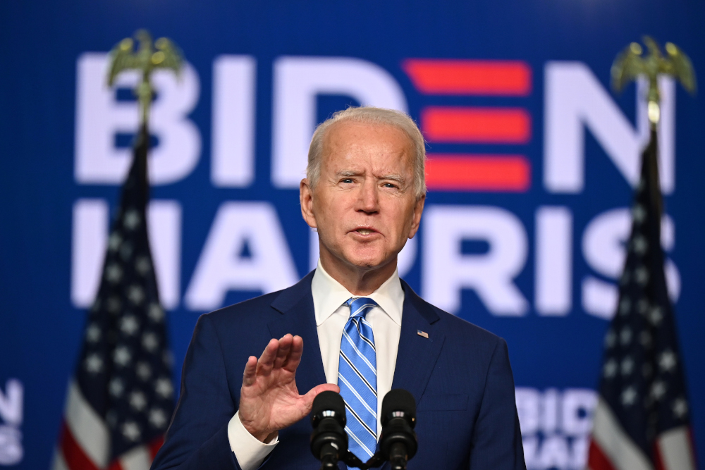 Democratic Presidential candidate Joe Biden speaks at the Chase Center in Wilmington, Delaware, November 4, 2020. u00e2u20acu201d AFP pic 
