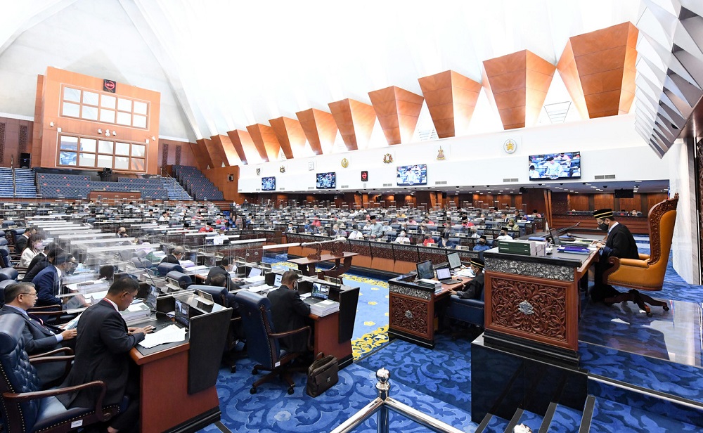 Finance Minister Datuk Seri Tengku Zafrul Abdul Aziz tables Budget 2021 in Parliament November 6, 2020. u00e2u20acu2022 Bernama pic