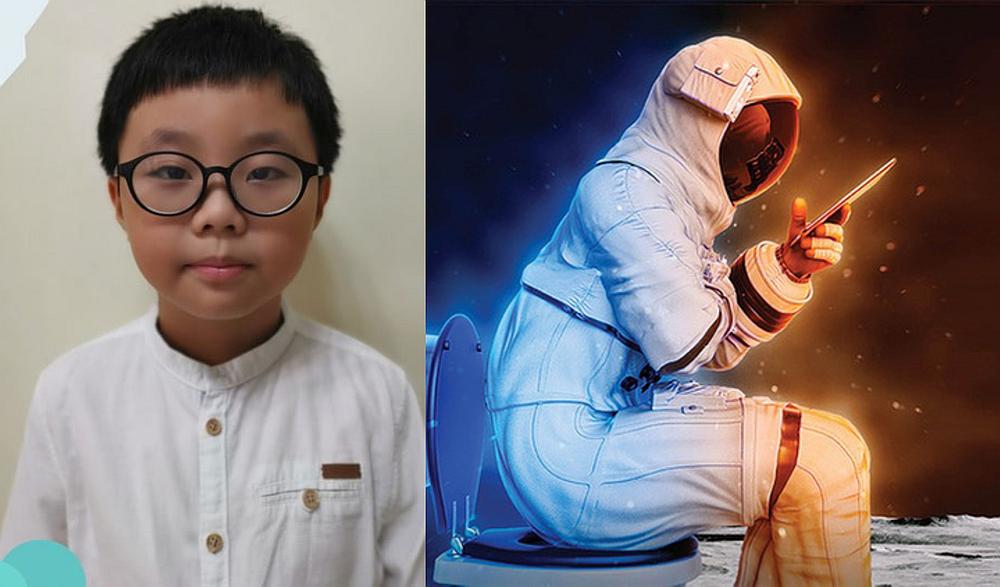 9岁简子迅夺NASA “月球厕所设计”头名。-摘自IDiscoveryWorld和HeroX网站-