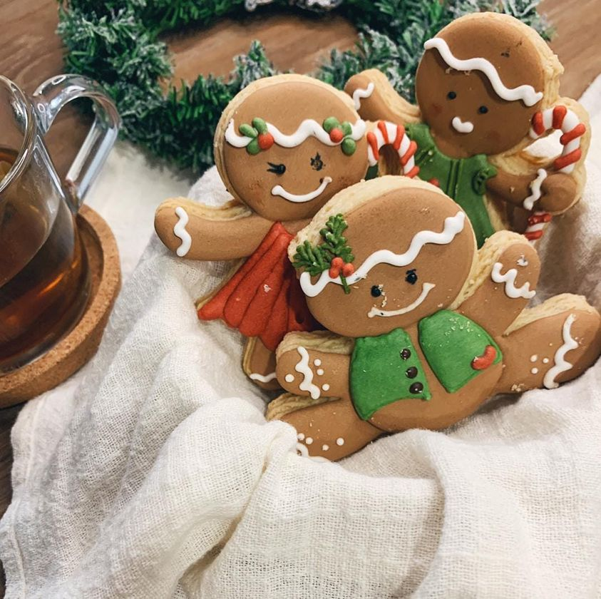 Patty Chua制作的圣诞节饼干因为没有放糖霜，所以都不会太甜。-Patty Chua提供-