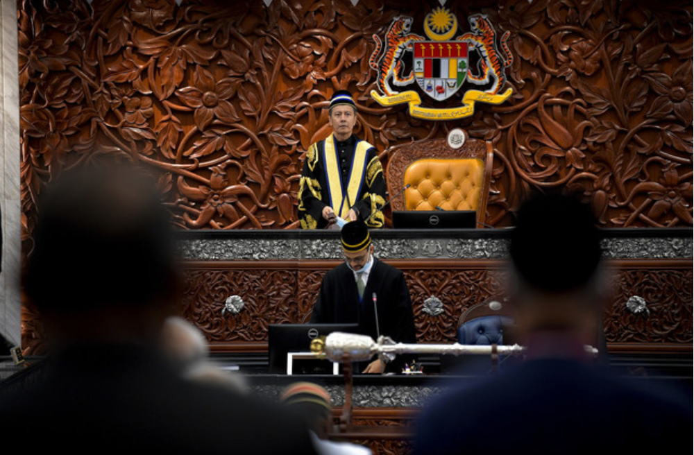 Dewan Rakyat Speaker Datuk Azhar Azizan Harun at the Parliament in Kuala Lumpur July 13, 2020. u00e2u20acu201d Bernama pic