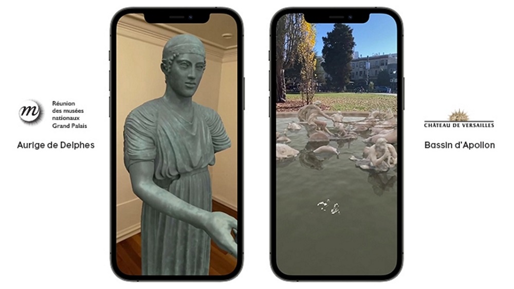 Masterpieces from Parisu00e2u20acu2122s Grand Palais and the Chu00c3u00a2teau de Versailles in AR via Instagram. u00e2u20acu201d Picture courtesy of Facebook