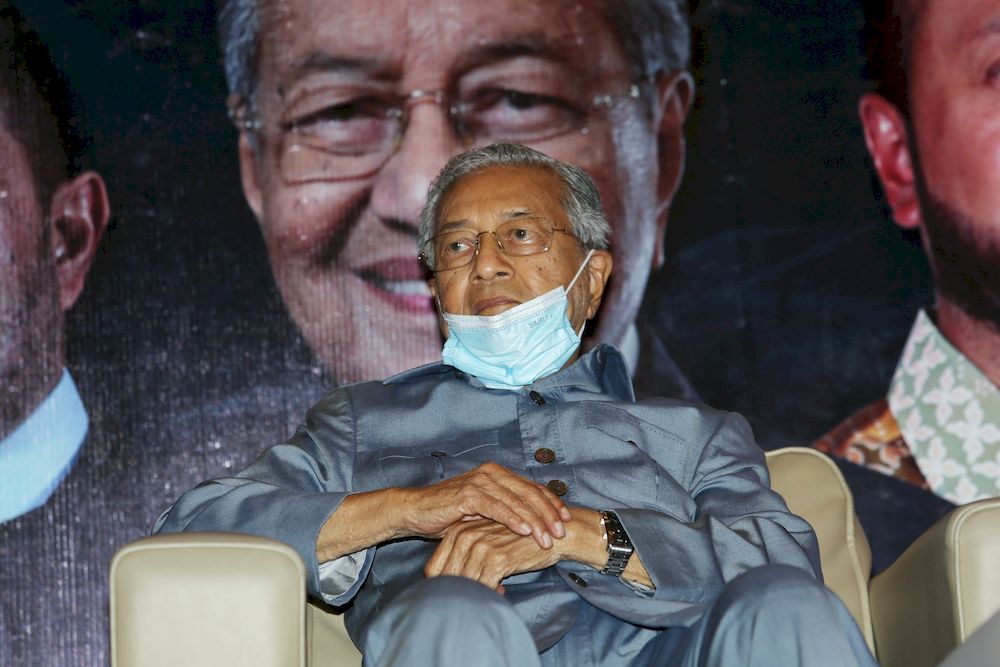 Tun Dr Mahathir Mohamad attending the Amanat Perjuangan 2021 event, in Shah Alam, December 31, 2020. u00e2u20acu201d Picture by Choo Choy May