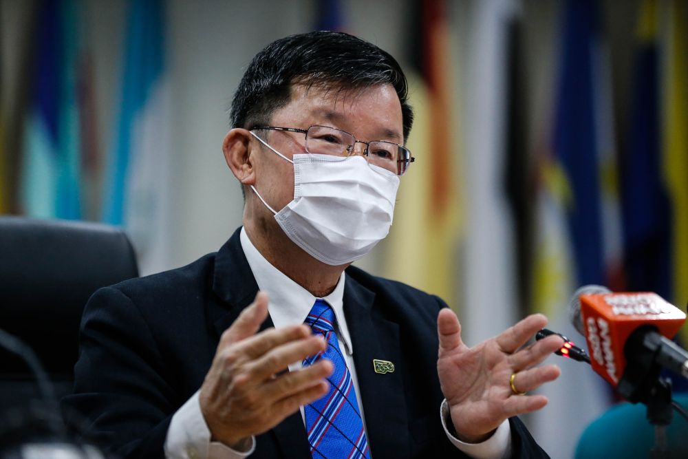 Penang Chief Minister Chow Kon Yeow speaks to reporters during a press conference at Komtar, George Town December 17, 2020. u00e2u20acu201d Picture by Sayuti Zainudin