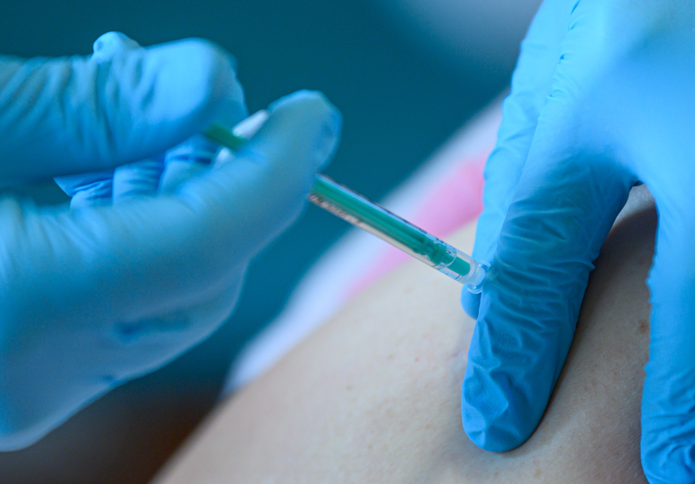 A resident of the nursing home u00e2u20acu02dcHaus an der Lindeu00e2u20acu2122 is given a Pfizer-Biontech Covid-19 corona virus vaccine in Lichtentanne, eastern Germany, December 27, 2020. u00e2u20acu201d AFP pic 