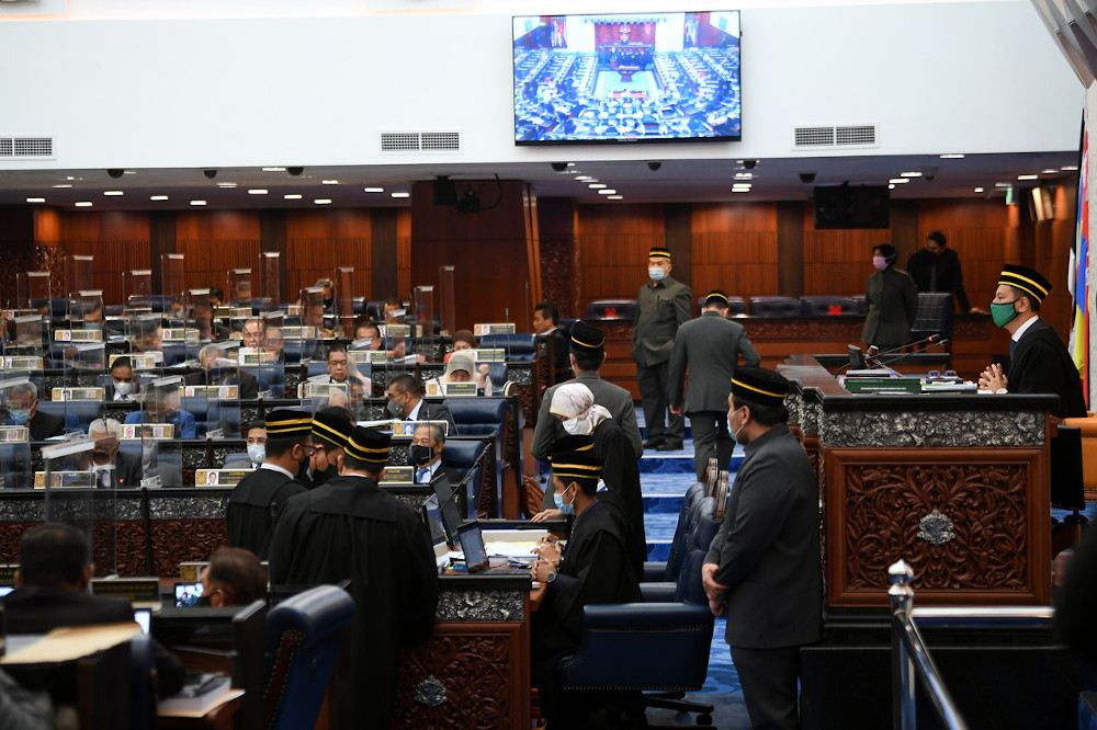 Dewan Rakyat speaker Datuk Azhar Azizan Harun at the Third Session of the 14th Term of Parliament at Parliament House December 1, 2020. u00e2u20acu201d Bernama pic 