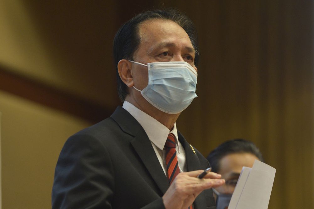 Health director-general Tan Sri Dr Noor Hisham Abdullah speaks during a press conference in Putrajaya on December 9, 2020. u00e2u20acu201d Picture by Miera Zulyana