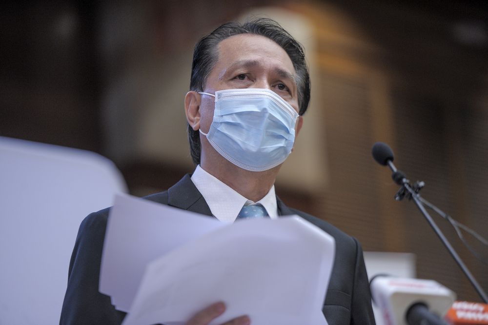 Health director-general Tan Sri Dr Noor Hisham Abdullah speaks during a press conference in Putrajaya December 2, 2020. u00e2u20acu201d Picture by Shafwan Zaidon