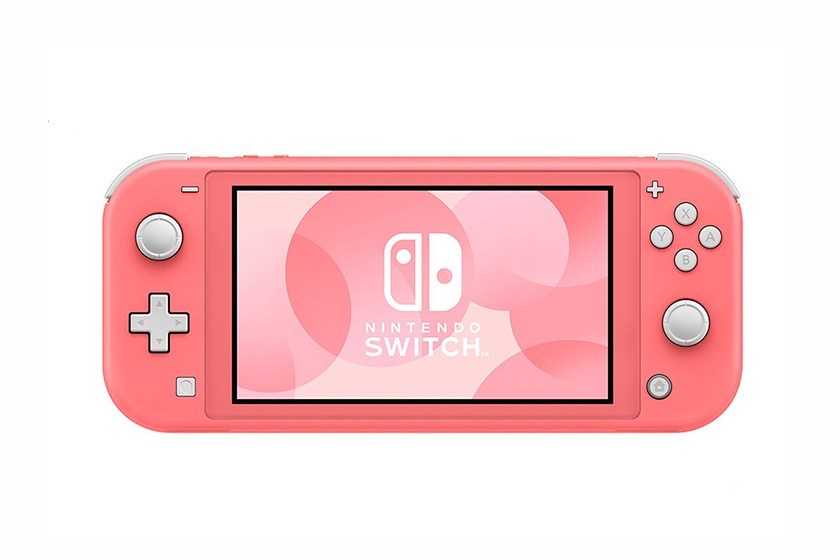 珊瑚粉外形非常吸睛，按钮与其他同款搭配淡淡的灰色。-图摘自任天堂官网-