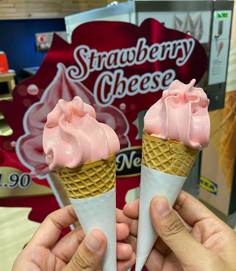 草莓芝士口雪糕（Strawberry Cheese Ice Cream）-图摘自IKEA Malaysia-