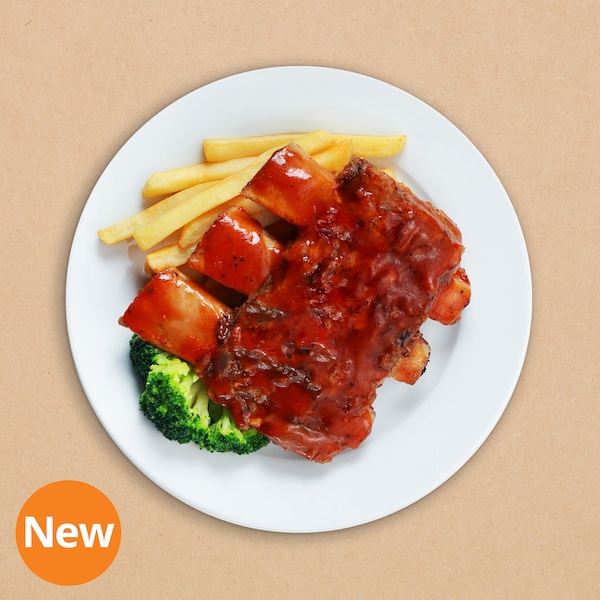 BBQ Beef Ribs  with Broccoli and Fries （36令吉90仙）-图摘自IKEA Malaysia-