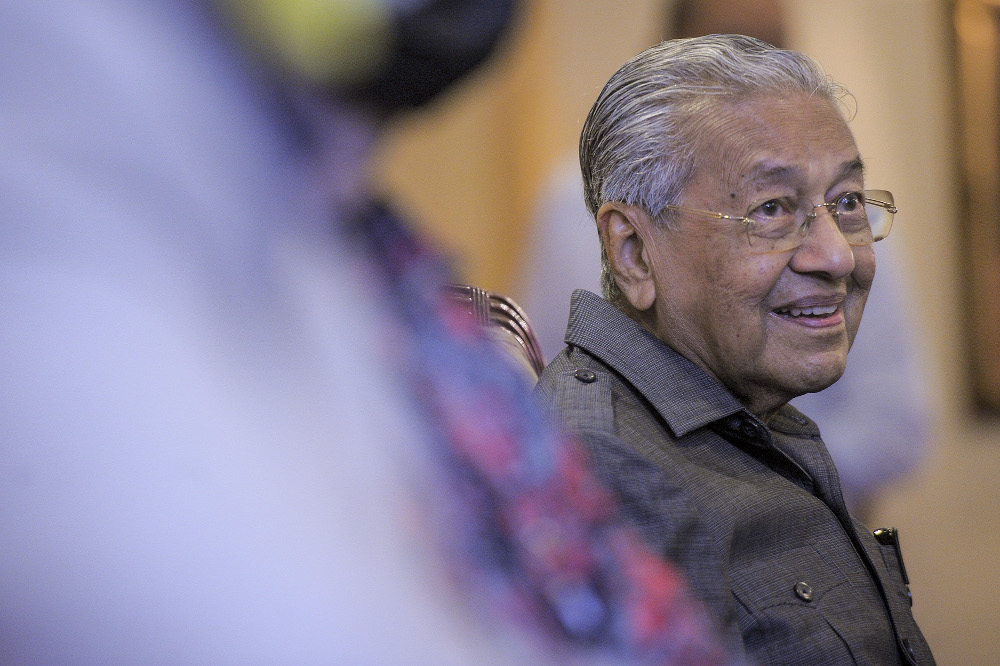 Pejuang chairman Tun Mahathir Mohamad speaks to the media during a press conference at Perdana Leadership Foundation in Putrajaya January 7, 2021. u00e2u20acu201d Picture by Shafwan Zaidon