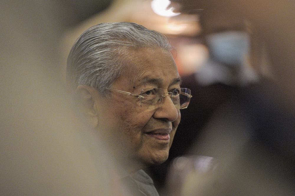 Pejuang chairman Tun Mahathir Mohamad speaks to the media during a press conference at Perdana Leadership Foundation in Putrajaya January 7, 2021. u00e2u20acu201d Picture by Shafwan Zaidon