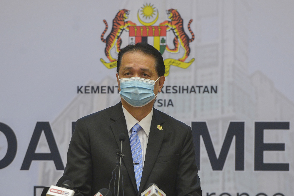 Health director-general Tan Sri Dr Noor Hisham Abdullah speaks during a press conference in Putrajaya on January 19, 2021. u00e2u20acu201d Picture by Miera Zulyana