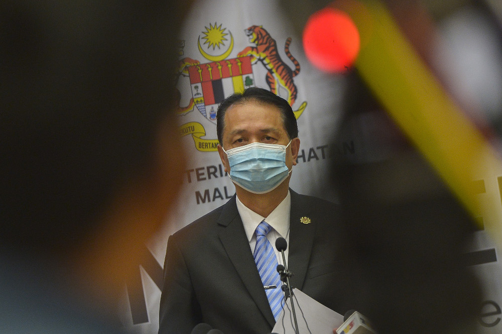 Health director-general Tan Sri Dr Noor Hisham Abdullah speaks during a press conference in Putrajaya on January 19, 2021. u00e2u20acu201d Picture by Miera Zulyana