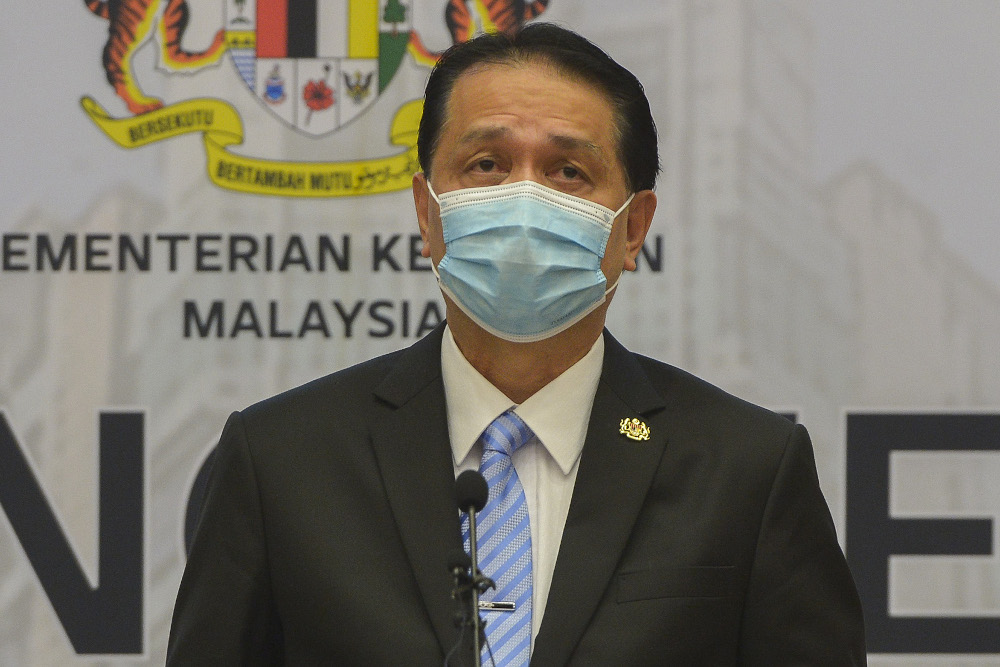 Health director-general Tan Sri Dr Noor Hisham Abdullah speaks during a press conference in Putrajaya on January 19, 2021. u00e2u20acu201d Picture by Miera Zulyana