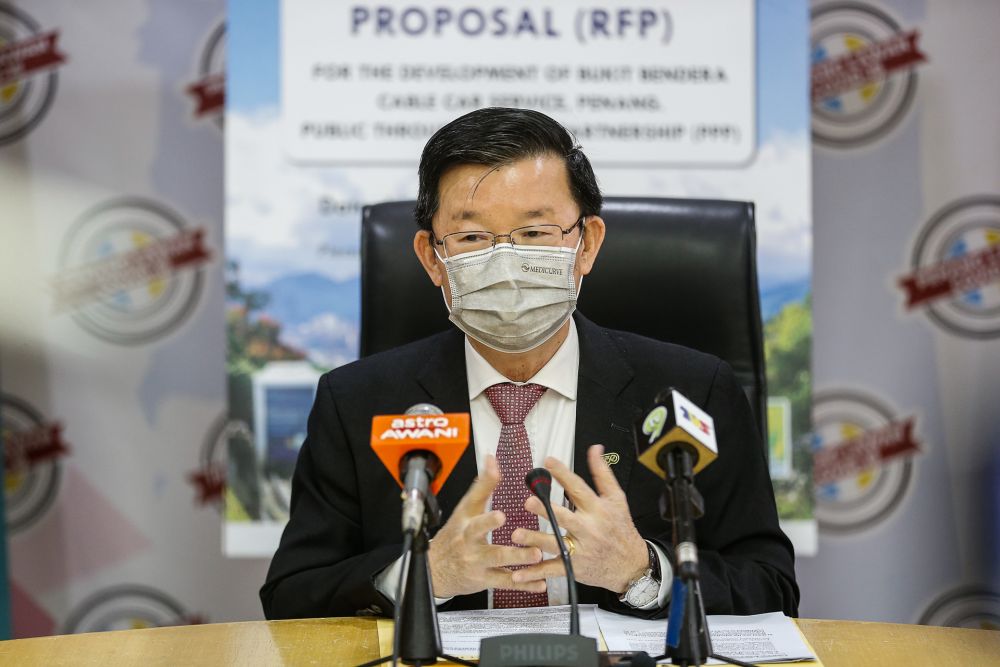 Penang Chief Minister Chow Kon Yeow speaks during a press conference at Komtar, George Town January 11, 2021. u00e2u20acu201d Picture by Sayuti Zainudin