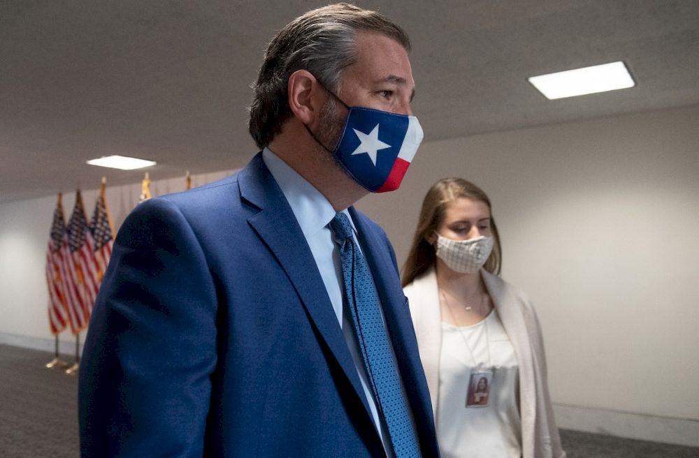 In this file photo taken on November 10, 2020 US Senator Ted Cruz, Republican of Texas, arrives for the weekly Senate Republican lunch on Capitol Hill in Washington, DC. u00e2u20acu201d AFP pic
