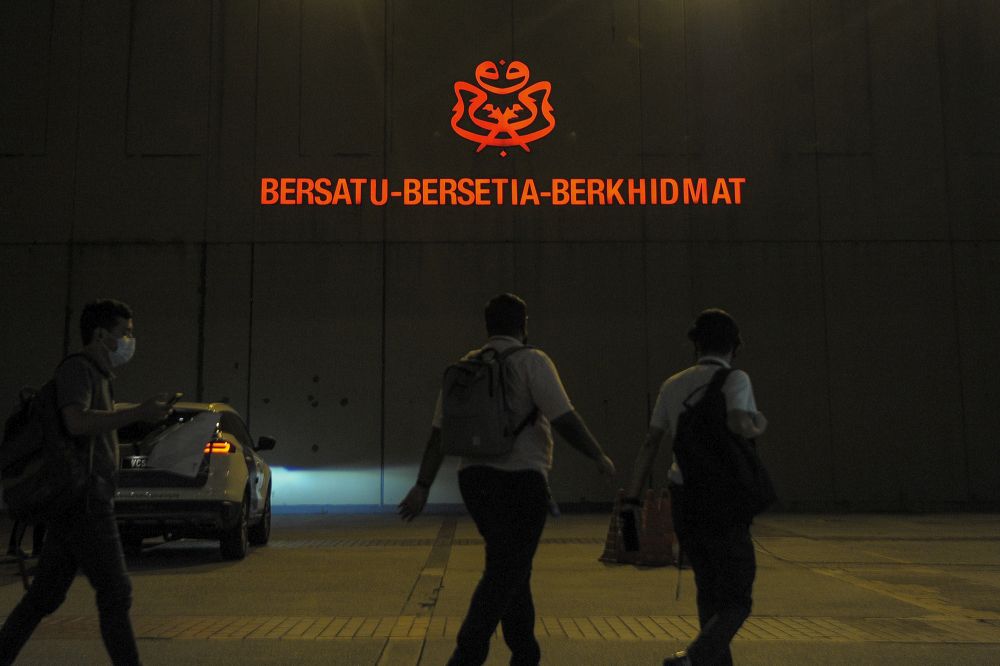 The Umno logo is pictured at Menara Datou00e2u20acu2122 Onn in Kuala Lumpur January 6, 2021. u00e2u20acu201d Picture by Shafwan Zaidon