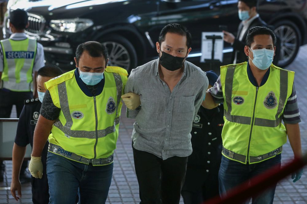 Sugarbook founder and CEO Chan Eu Boon arrives at the High Court complex in Shah Alam February 24, 2021. u00e2u20acu201d Picture by Yusof Mat Isa