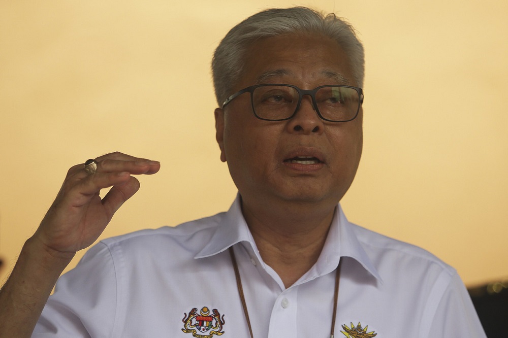 Senior Minister (Security Cluster) Datuk Seri Ismail Sabri Yaakob speaks during a press conference in Seremban February 20, 2021. u00e2u20acu201d Bernama pic