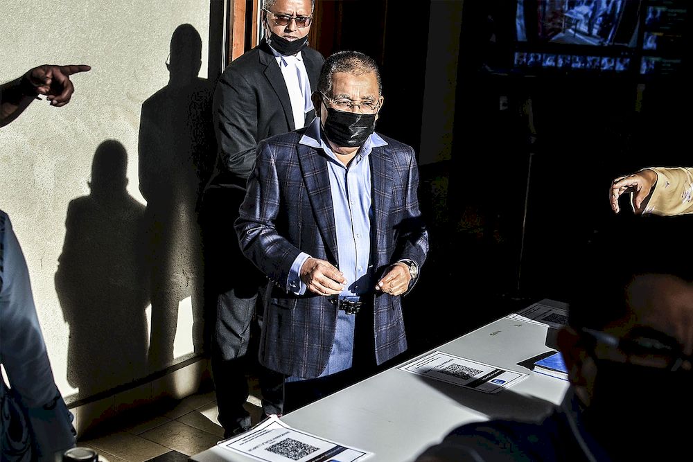 Tan Sri Mohd Isa Abdul Samad is pictured at the Kuala Lumpur High Court, February 3, 2021. u00e2u20acu201d Picture by Hari Anggara