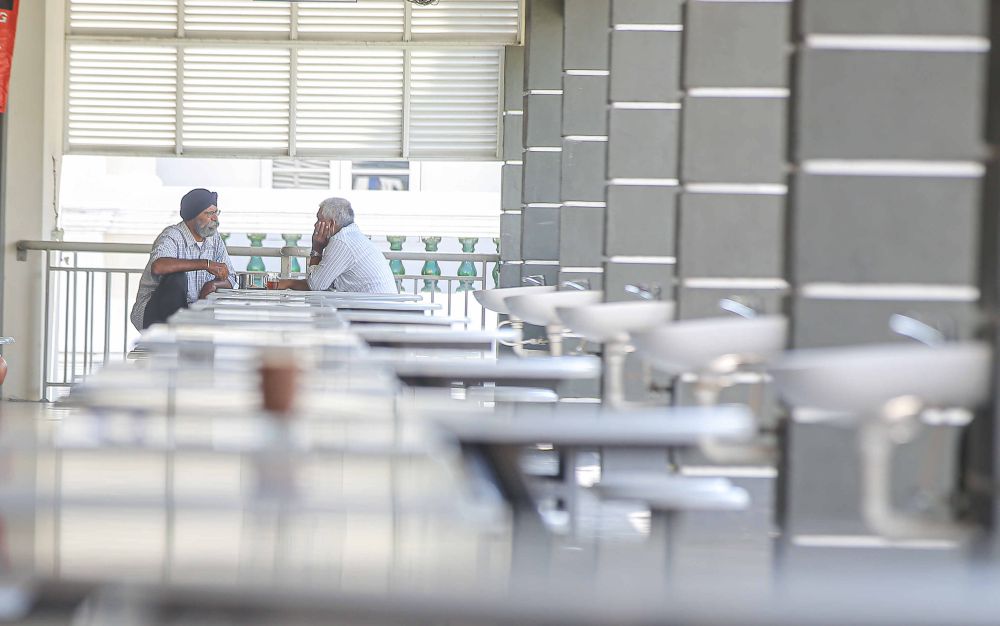 Patrons are pictured dining-in at Medan Selera Dato Sagor in Ipoh February 10, 2021. u00e2u20acu201d Picture by Farhan Najib