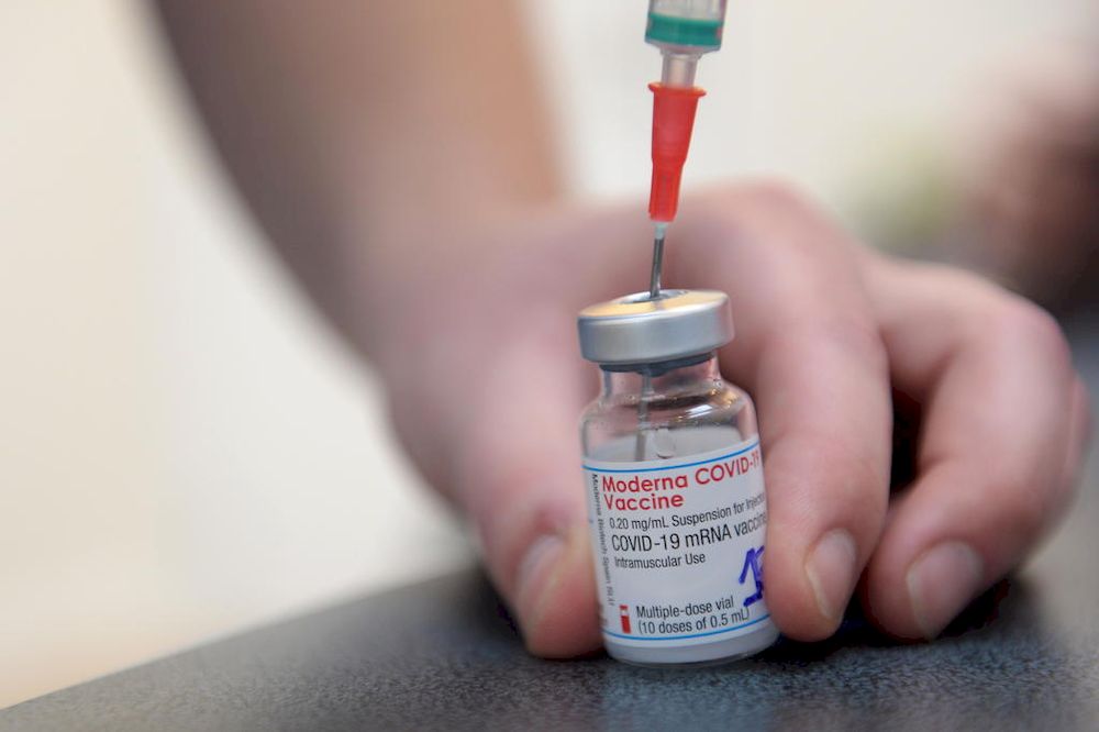 A medical worker prepares a syringe with a dose of the Moderna Covid-19 vaccine at a vaccination centre in Brussels, as part of the vaccination campaign in Belgium on Feb 2, 2021. u00e2u20acu201d Reuters pic