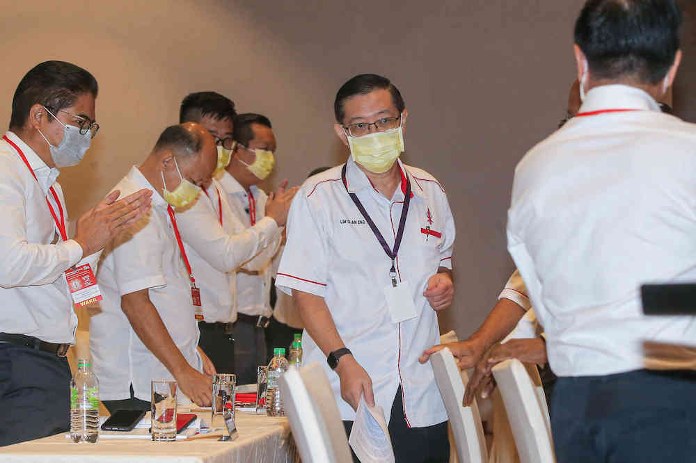 Dap Secretary General Lim Guan Eng at the Perak DAP party convention at Ipoh Convention Centre, March 14, 2021. u00e2u20acu201d Picture by Farhan Najib