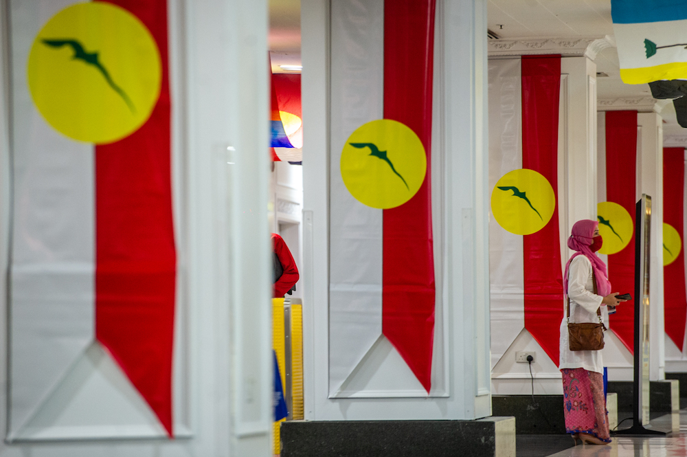 Attendees at the 2020 Umno annual general meeting in Kuala Lumpur on March 27, 2021. u00e2u20acu201d Picture by Shafwan Zaidonnn