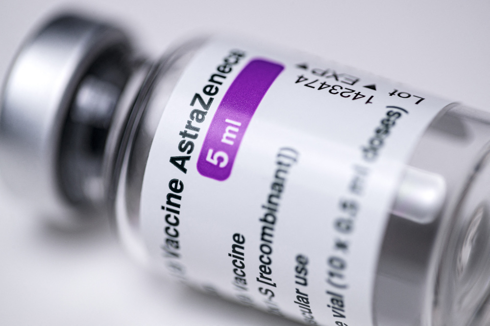 A vial of the AstraZeneca Covid-19 vaccine in Paris March 11, 2021. u00e2u20acu201d AFP picn