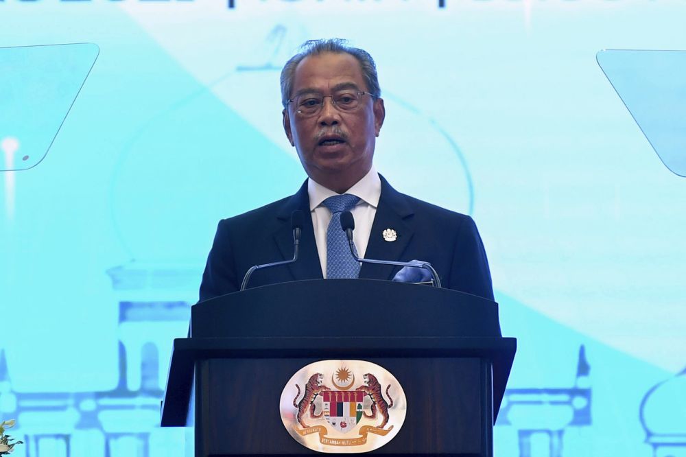 Prime Minister Tan Sri Muhyiddin Yassin delivers a keynote address at the Putrajaya International Convention Centre March 1, 2020. u00e2u20acu201d Bernama pic