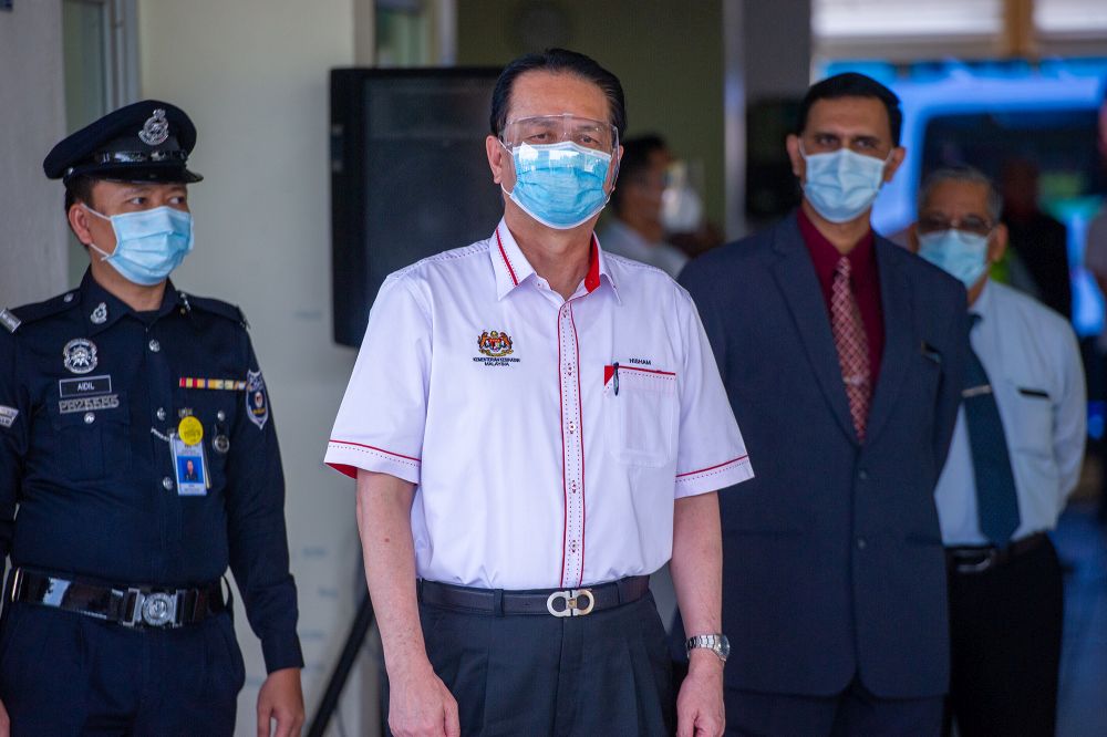 Health director-general Tan Sri Dr Noor Hisham Abdullah is pictured at a vaccination centre in Putrajaya March 17, 2021. u00e2u20acu201d Picture by Shafwan Zaidon
