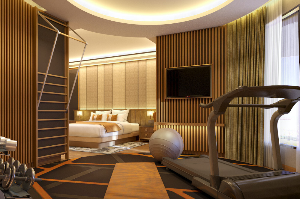 健康套房则会提供各种运动设备。-Sunway Resort供图-