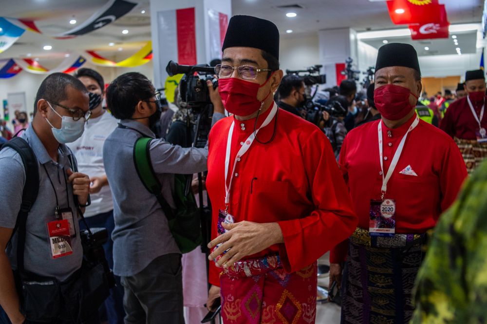 Umno supreme council member Datuk Zahidi Zainul Abidin is pictured at the partyu00e2u20acu2122s general assembly in Kuala Lumpur March 28, 2021. u00e2u20acu201d Picture by Shafwan Zaidon