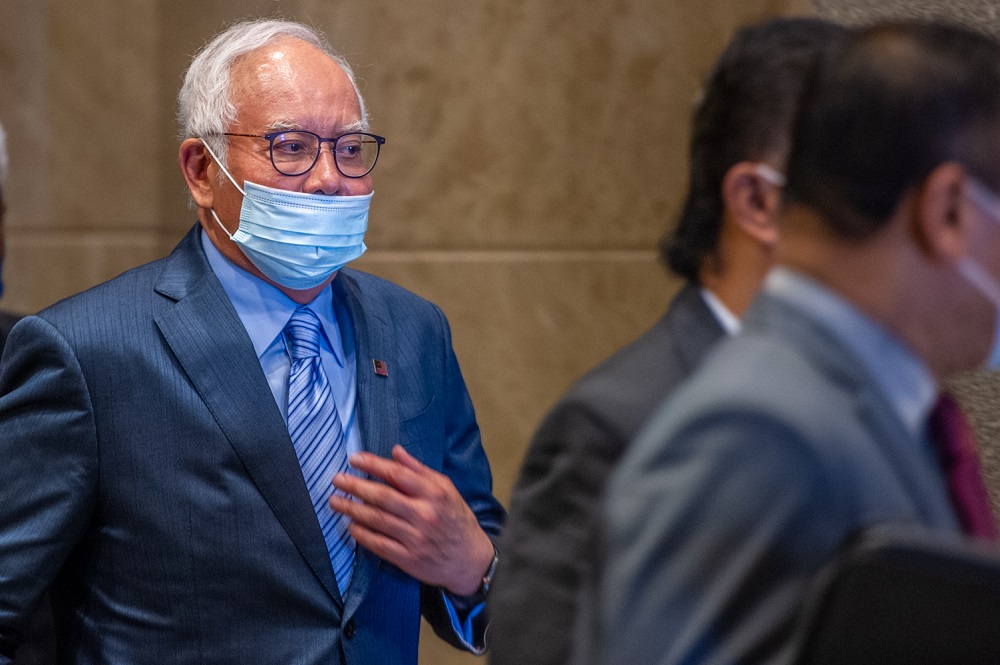 Former prime minister Datuk Seri Najib Razak at the Court of Appeal in Putrajaya April 6, 2021. u00e2u20acu201d Picture by Shafwan Zaidon