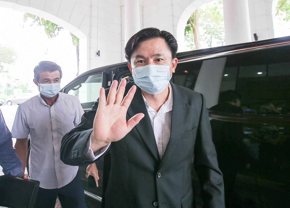 Tronoh assemblyman Paul Yong arrives at the High Court in Ipoh April 7, 2021. u00e2u20acu201d Picture by Farhan Najib