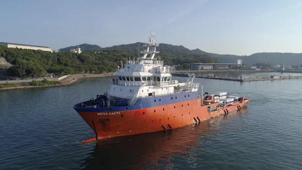 A ship carrying members of the Royal Malaysian Navy departs to join the search mission of the missing Indonesia's submarine KRI Nanggala-402, with 53 onboard, in Kota Kinabalu, Malaysia April 22, 2021. u00e2u20acu201d Royal Malaysian Navy handout via Reuters