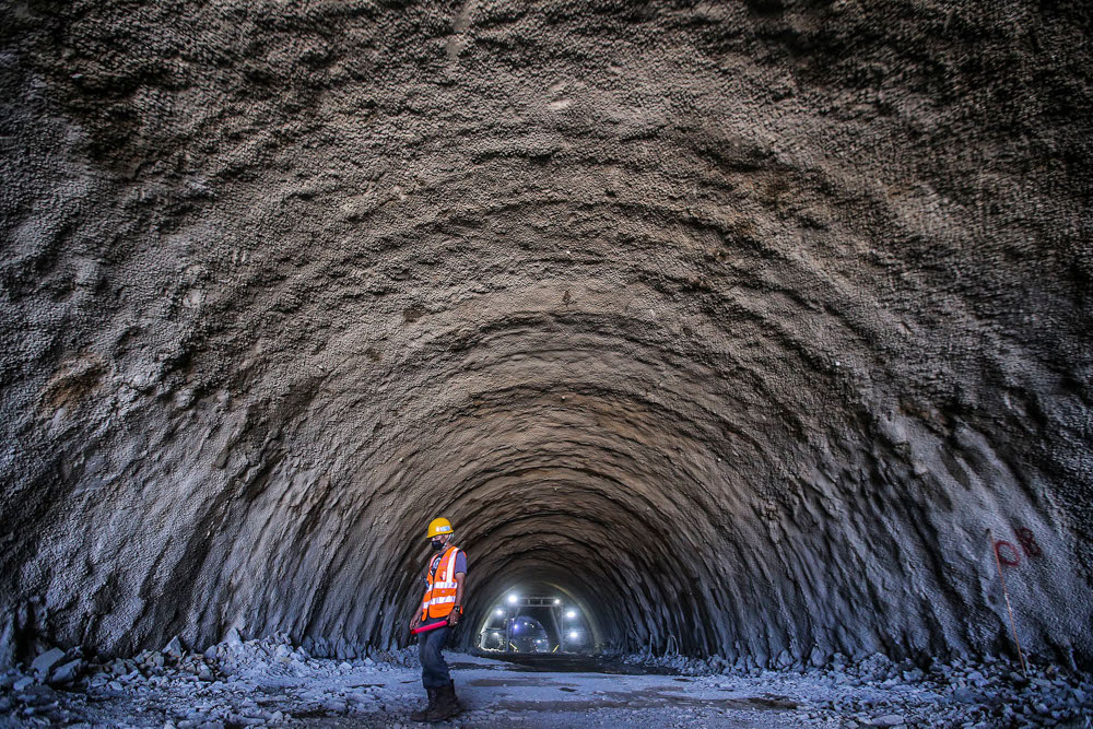 The excavation work of the East Coast Rail Link (ECRL) Project in the Paka Tunnel has progressed up to 98.5 per cent and was completed six months ahead of schedule. u00e2u20acu2022 Picture by Hari Anggara