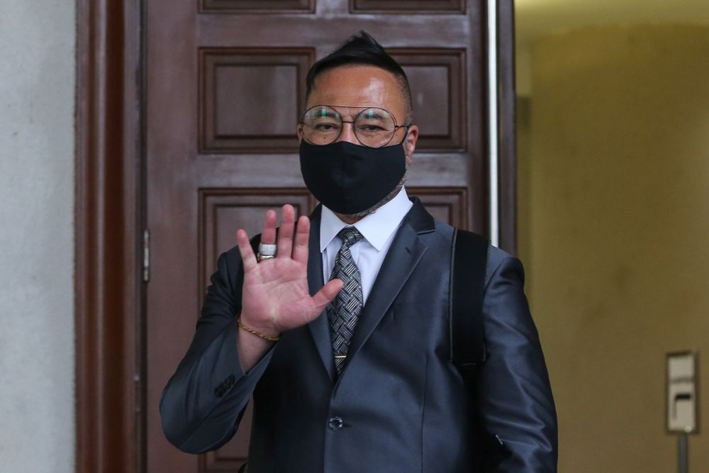 Datuk Seri Khairuddin Abu Hassan is pictured at the Kuala Lumpur High Court April 27, 2021. u00e2u20acu201d Picture by Yusof Mat Isann