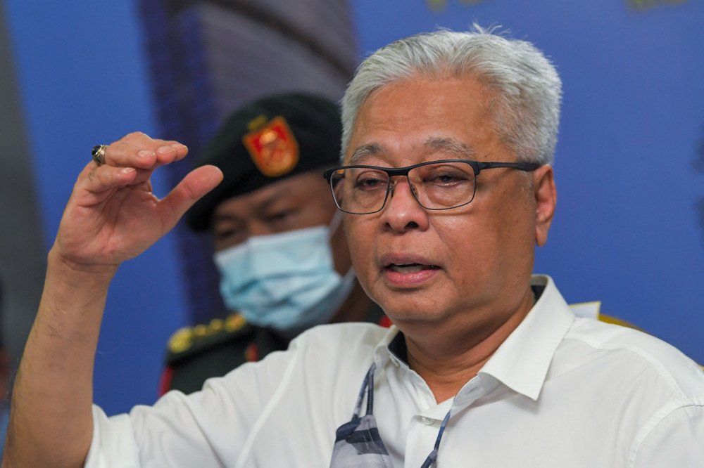 Senior Minister (Security Cluster) Datuk Seri Ismail Sabri Yaakob speaks to members of the media after officiating a groundbreaking ceremony in Jalan Bernama, Kuala Lumpur, April 2, 2021. u00e2u20acu201d Bernama pic  