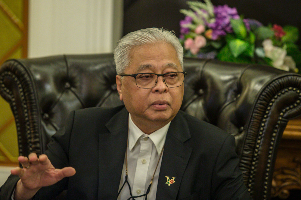 Senior Minister (Security) Datuk Seri Ismail Sabri Yaakob speaks during a press conference in Kuala Lumpur April 27, 2021. u00e2u20acu201d Picture by Firdaus Latif