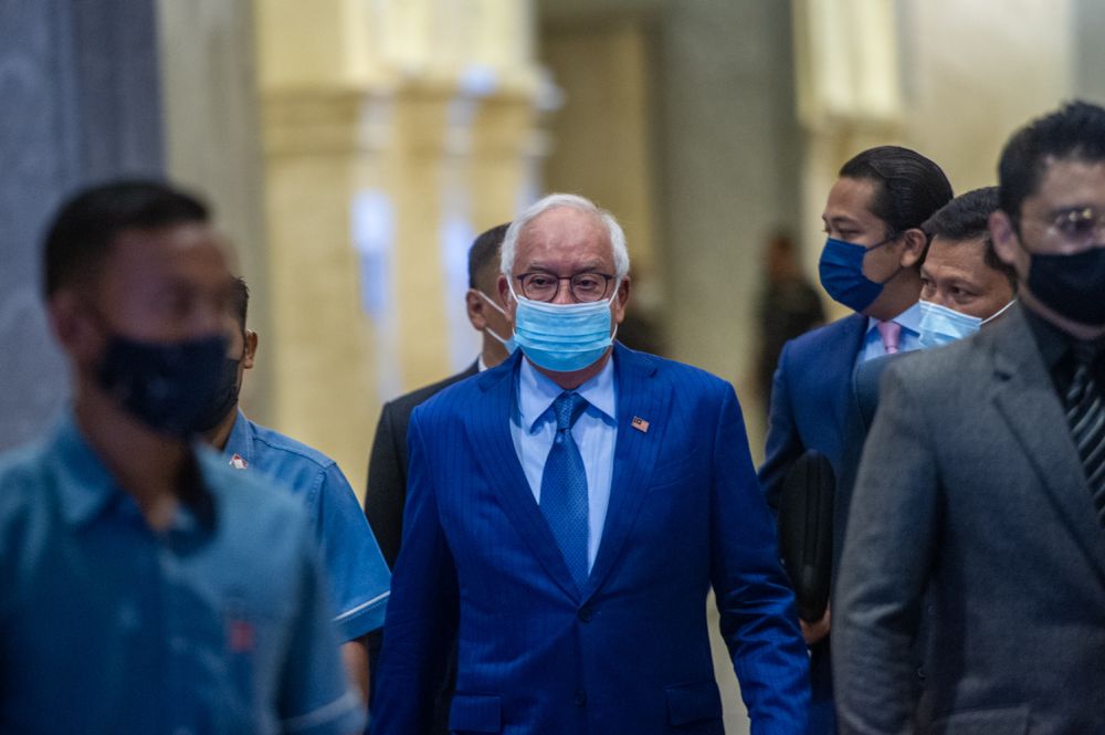 Datuk Seri Najib Razak arrives at the Court of Appeal, Putrajaya April 12, 2021. u00e2u20acu201d Picture by Shafwan Zaidon