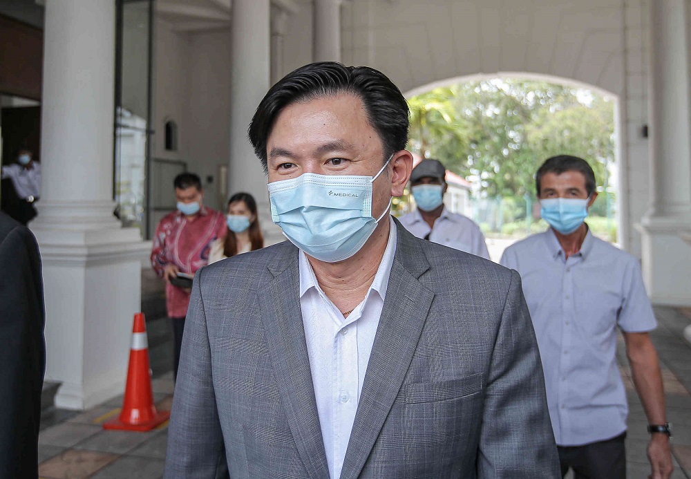 Tronoh assemblyman Paul Yong is seen at the High Court in Ipoh April 6, 2021. u00e2u20acu2022 Picture by Farhan Najib