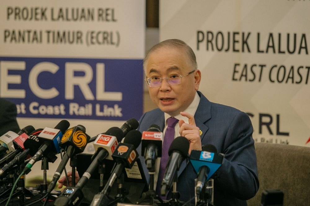 Transport Minister Datuk Seri Wee Ka Siong speaks during a press conference in Putrajaya April 5, 2021. u00e2u20acu201d Picture by Firdaus Latif